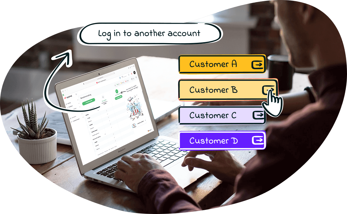 Gestione degli account dei clienti